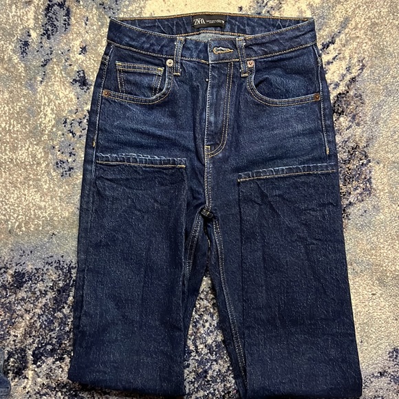 Zara high rise dark blue Jeans - Picture 3 of 5